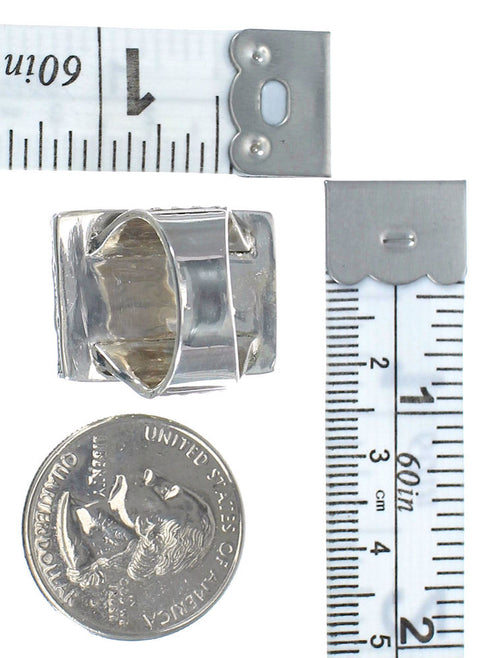 Sterling Silver And Turquoise Southwestern Ring Size 7-1/2 WX62150